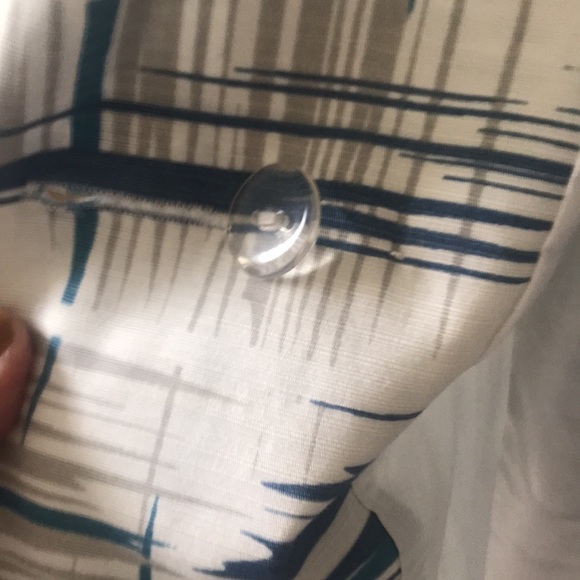 Mac and Jac Blue, White, Grey Trench Coat - Picture 7 of 12